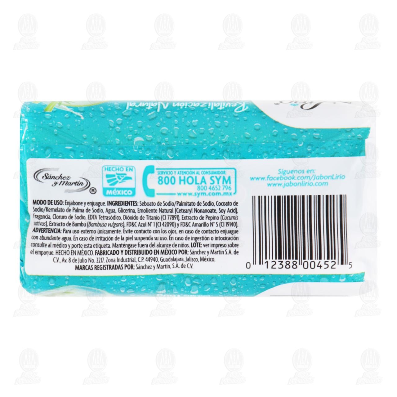 Jab&oacute;n de Tocador Lirio Bath & Spa Revitalizaci&oacute;n Natural, 150 gr. image number 1