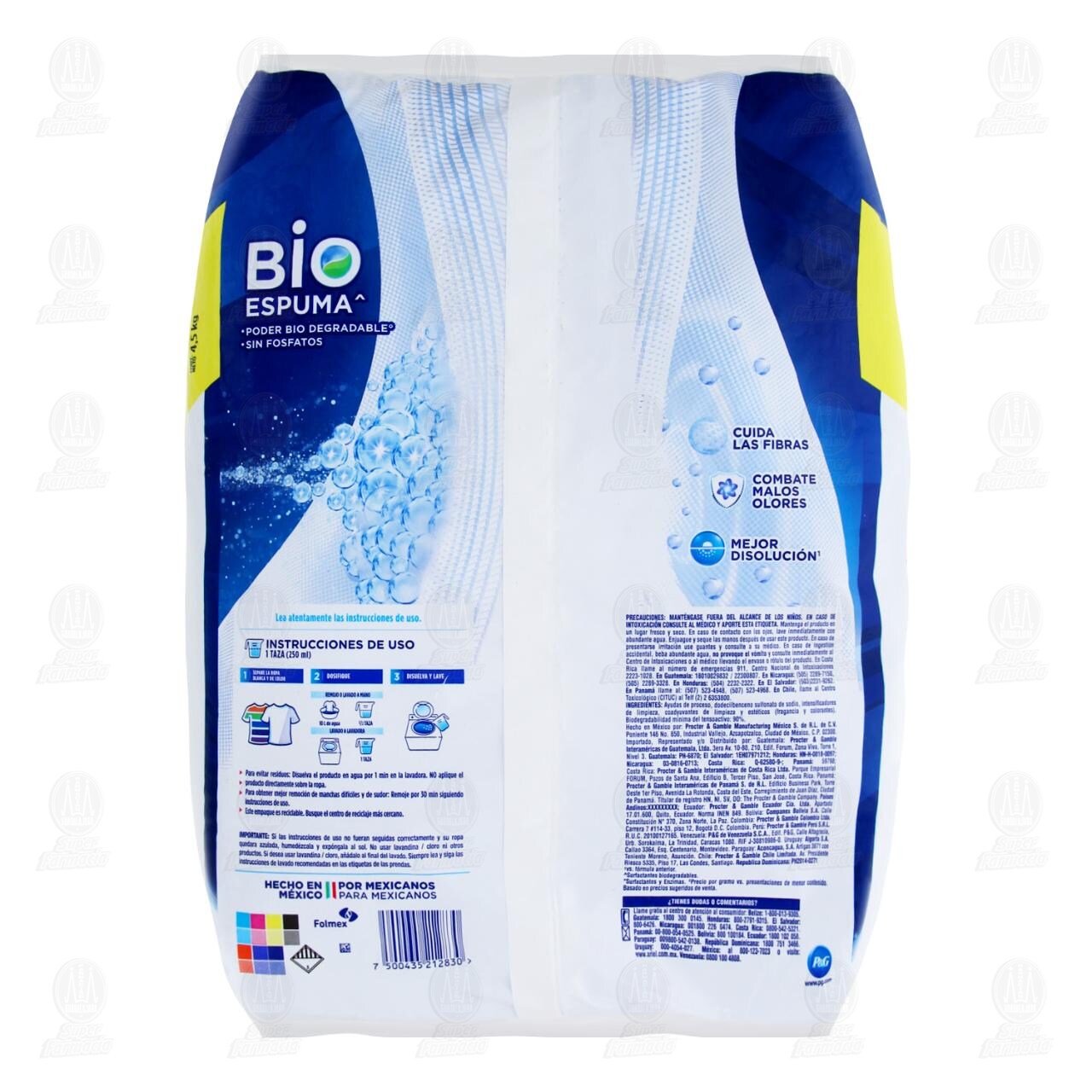 Detergente en Polvo Ariel Poder y Cuidado, 4.5 kg. image number 1