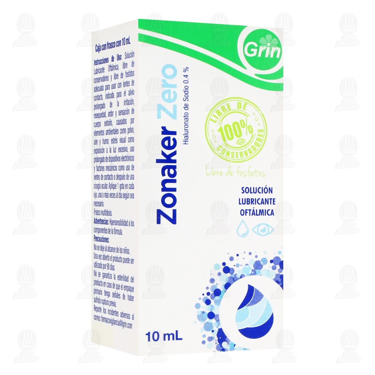 Zonaker Zero Soluci&oacute;n Lubricante Oft&aacute;lmica, 10 ml. image number 0