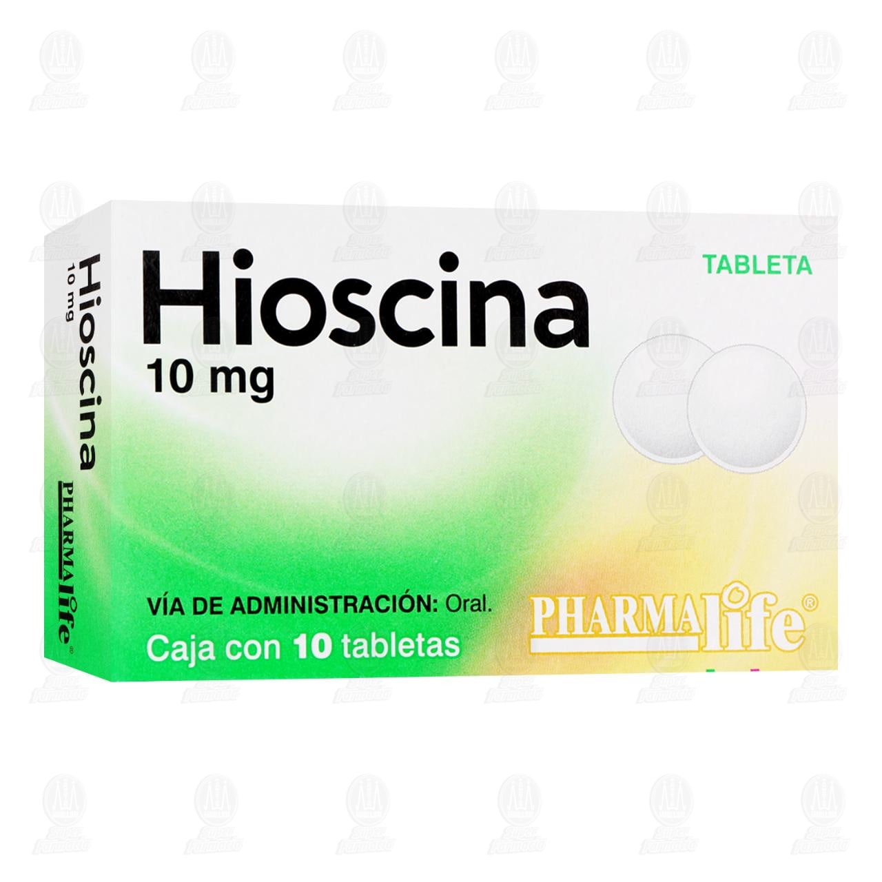 Imagen para Hioscina 10 mg, 10 Tabletas Pharmalife.