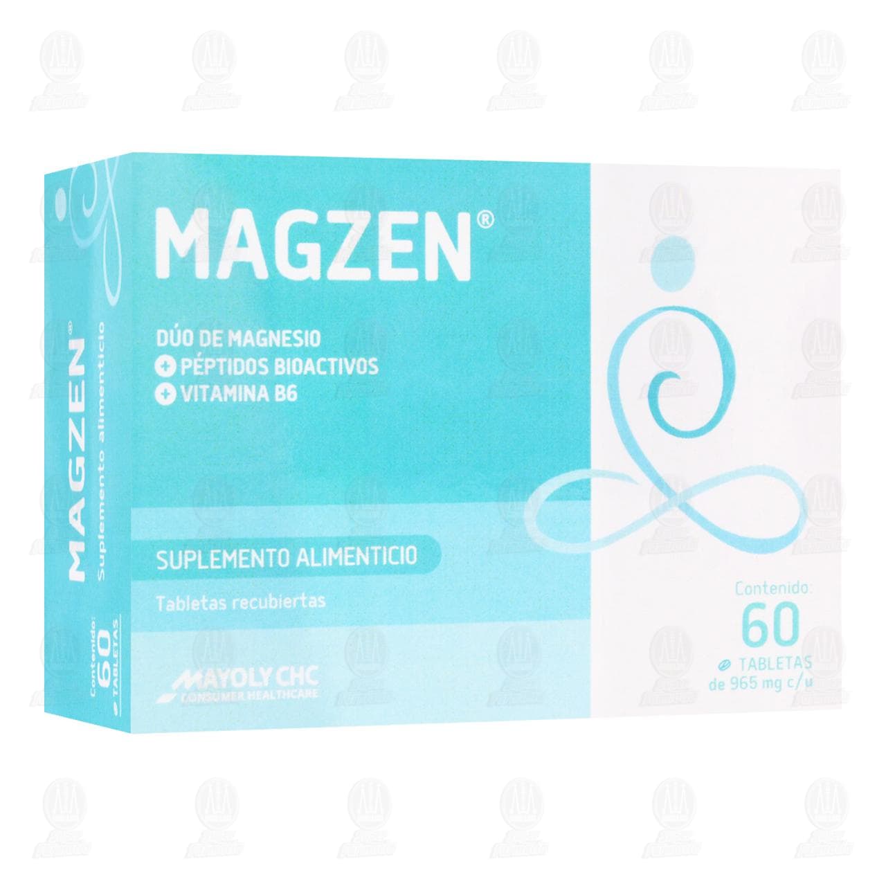Imagen para Magzen 965 mg, 60 Tabletas.