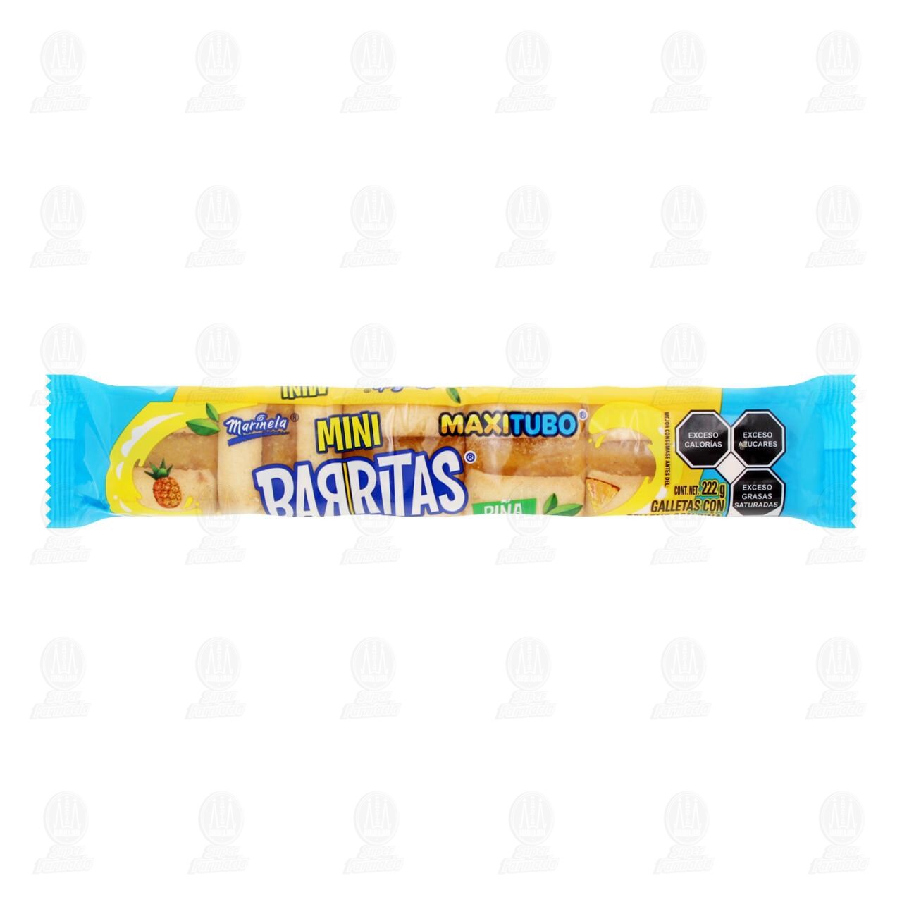 Galletas Marinela Mini Barritas Sabor Pi&ntilde;a, 222 gr. image number 0