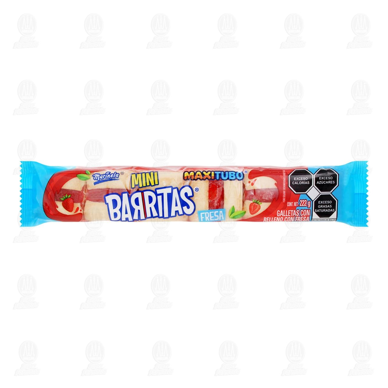 Galletas Marinela Mini Barritas Sabor Fresa, 222 gr. image number 0