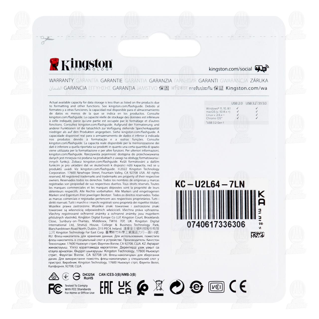 Memoria USB Kingston Data Traveler Exodia M 64GB Varios colores, 1 pz. image number 1