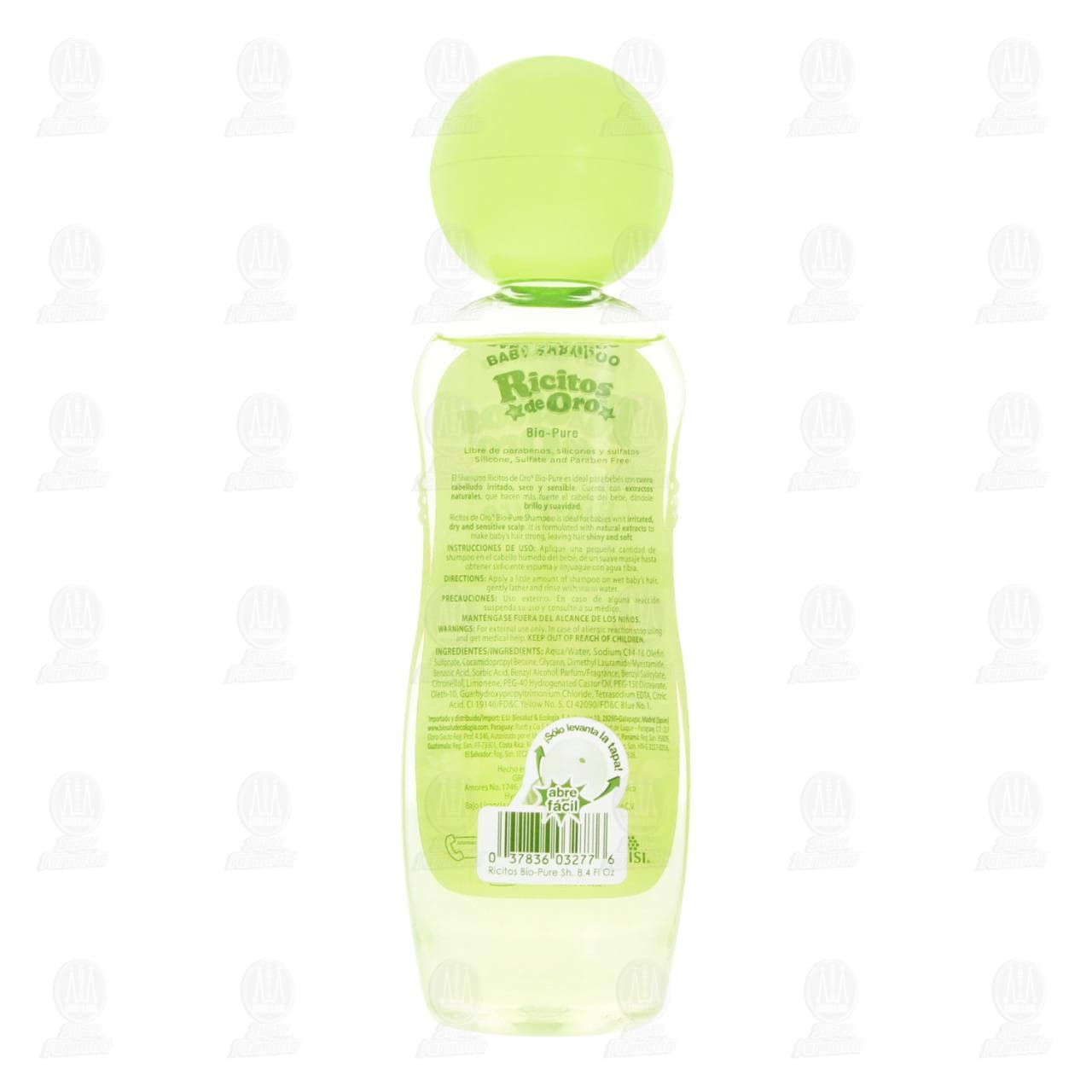 Ricitos de Oro Shampoo Bio-Pure, 250 ml. image number 2