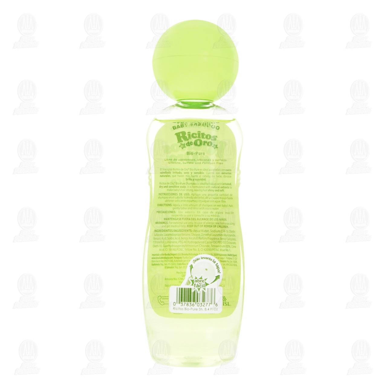 Ricitos de Oro Shampoo Bio-Pure, 250 ml. image number 2