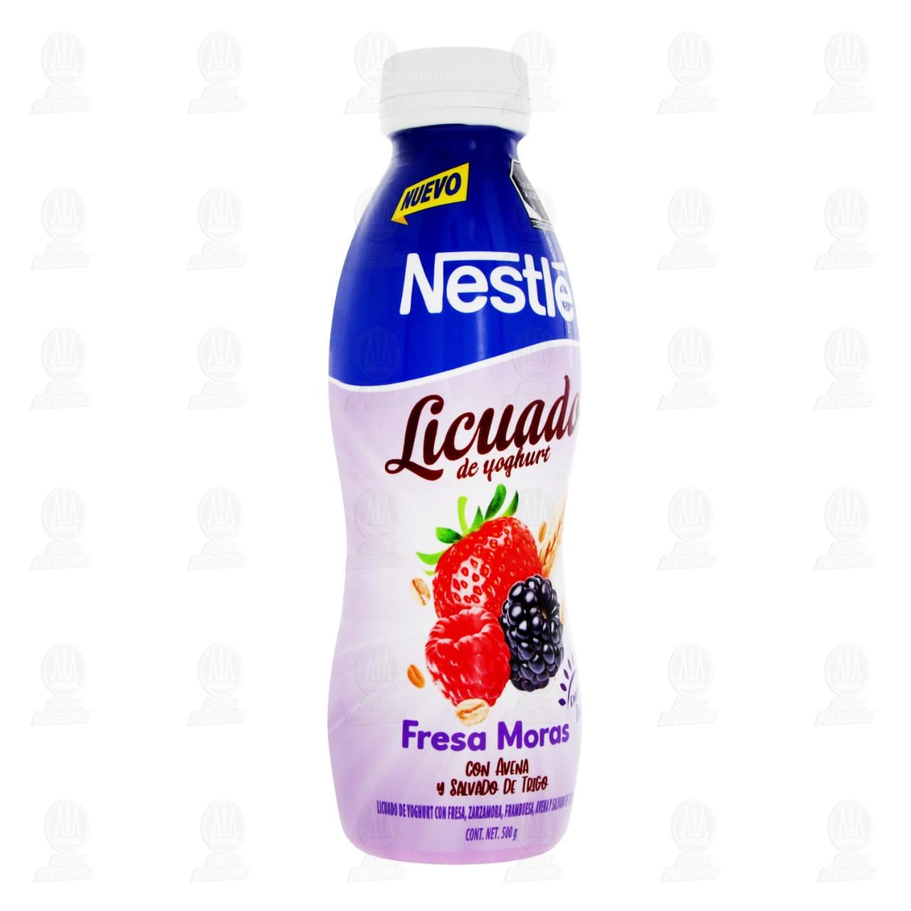 Imagen para Licuado Nestlé de Yoghurt Sabor Fresa Moras con Avena y Salvado de Trigo, 500 gr.