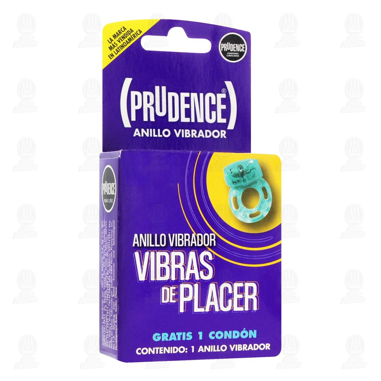 Anillo Vibrador Prudence con Condón Gratis, 2 pzas.
