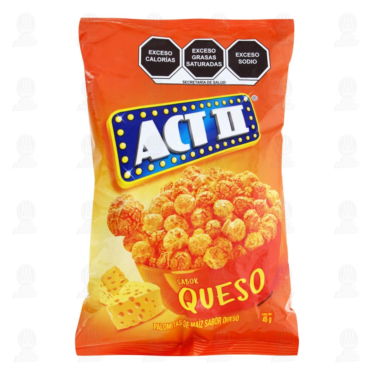 Palomitas Act II Sabor Queso, 45 gr.