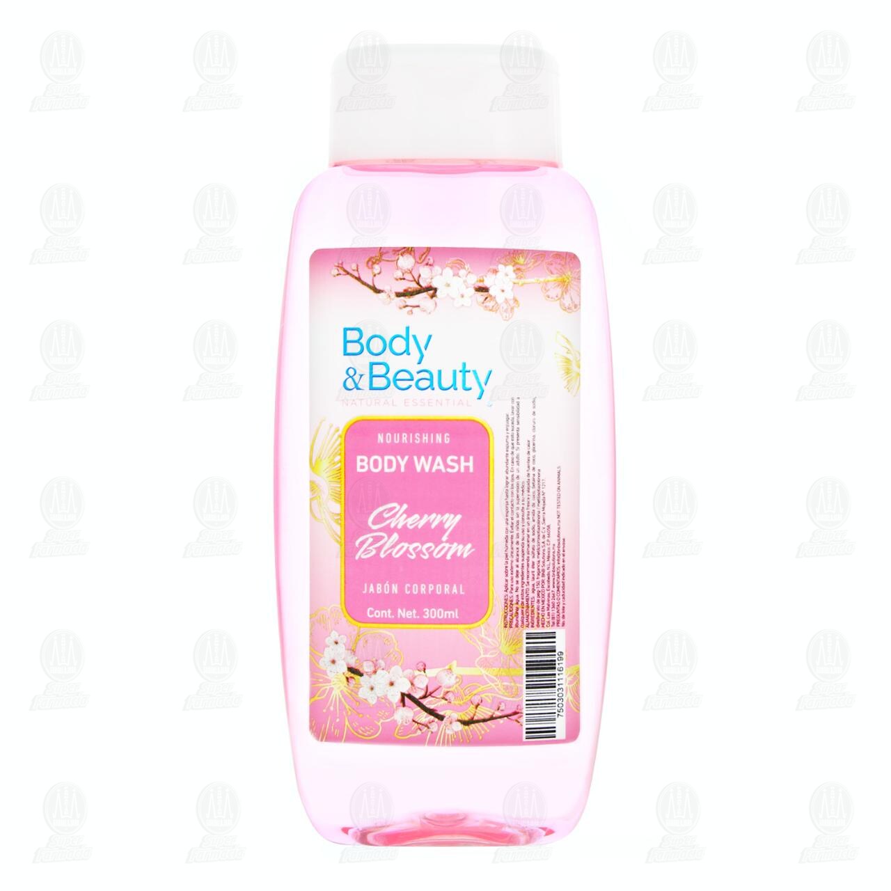 Jab&oacute;n Corporal Body & Beauty Cherry Blossom, 300 ml. image number 1