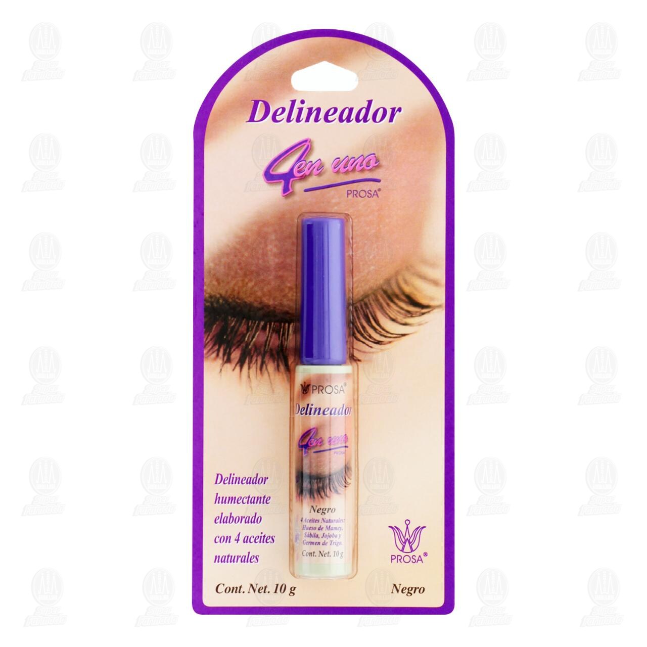 Delineador Prosa 4 en Uno con 4 Aceites, 10 gr.