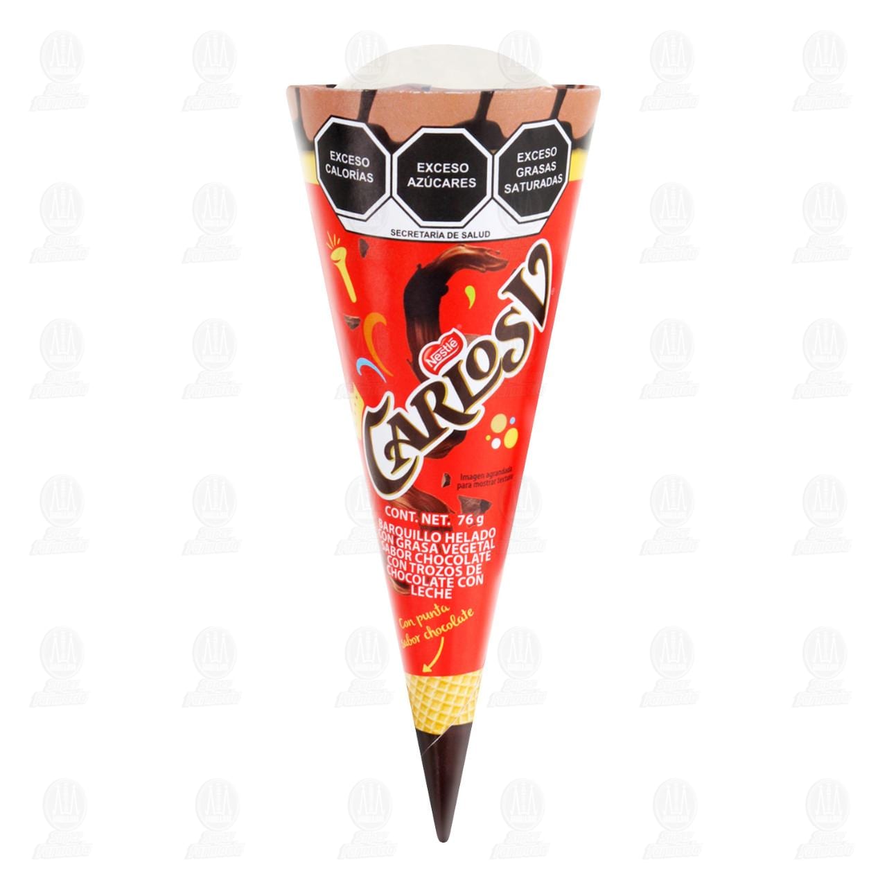 Imagen para Barquillo Carlos V Sabor Chocolate, 76 gr.