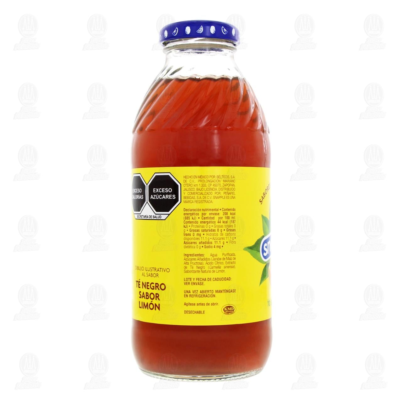 T&eacute; Negro Snapple Tea Sabor Lim&oacute;n, Sabores 100% Naturales, 473 ml. image number 2
