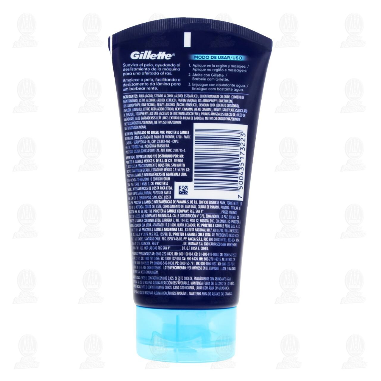 Crema de Afeitar Gillette Cara y Cuerpo con Aloe Vera, 150 ml. image number 1