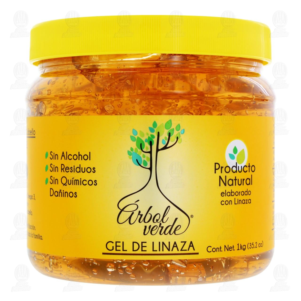 Gel para Cabello Árbol Verde de Linaza, 1 Kg. image number 1