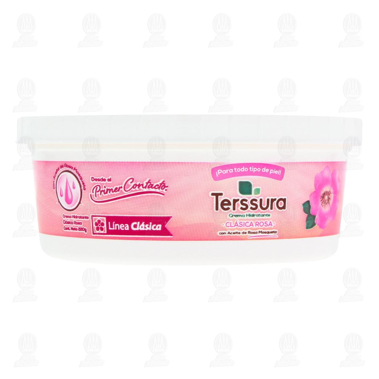 Imagen para Crema Hidratante Terssura Clásica Rosa con Aceite de Rosa Mosqueta, 220 gr.