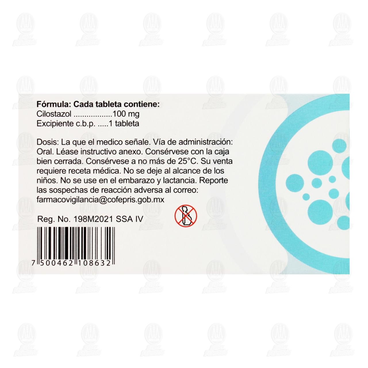 Varcor 100 mg, 30 Tabletas. image number 2