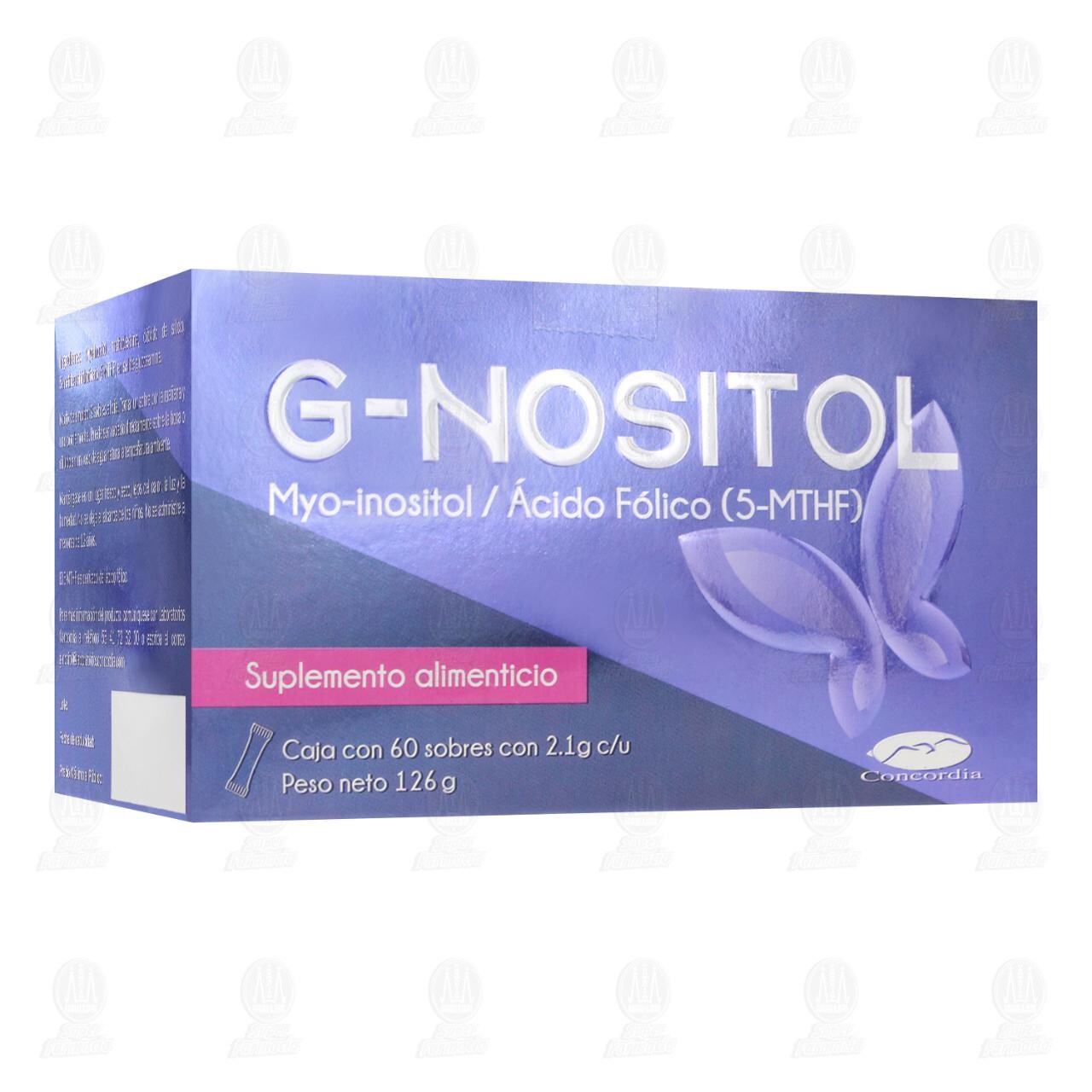 G-Nositol 2.1 gr Suplemento Alimenticio, 60 Sobres.