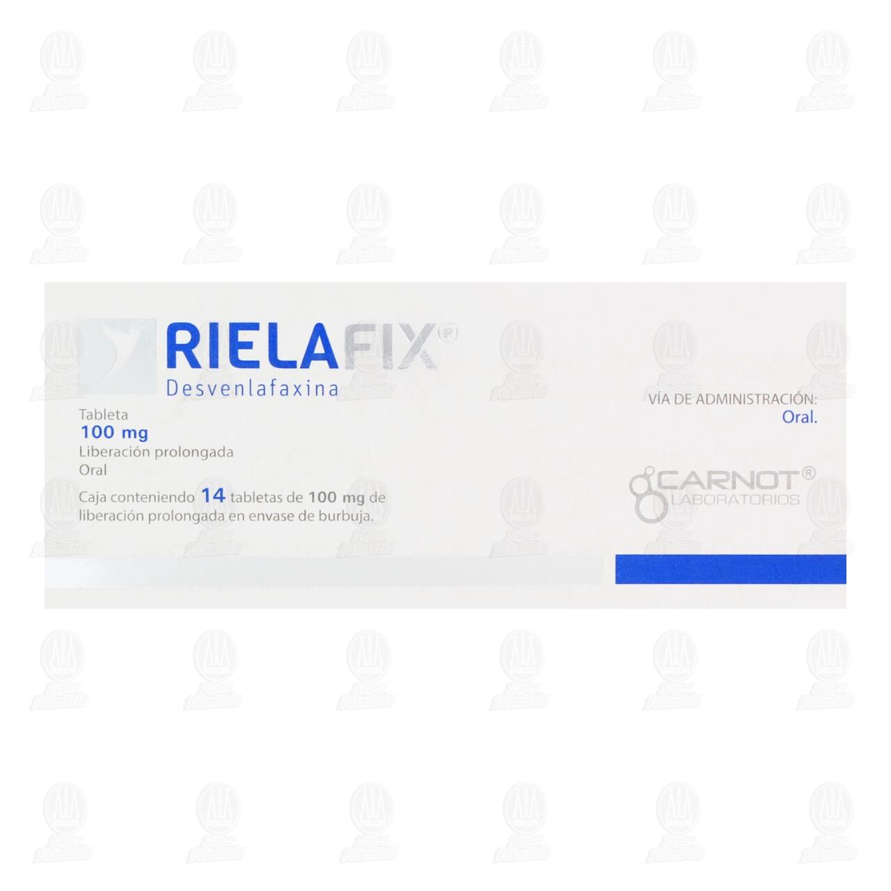 RielaFix 100 mg, 14 Tabletas. image number 1