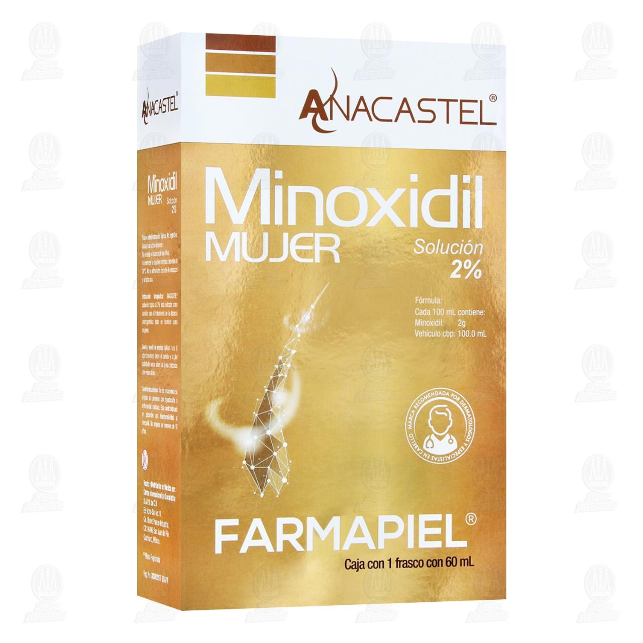 Anacastel Minoxidil Soluci&oacute;n 2%, 60 ml. image number 0