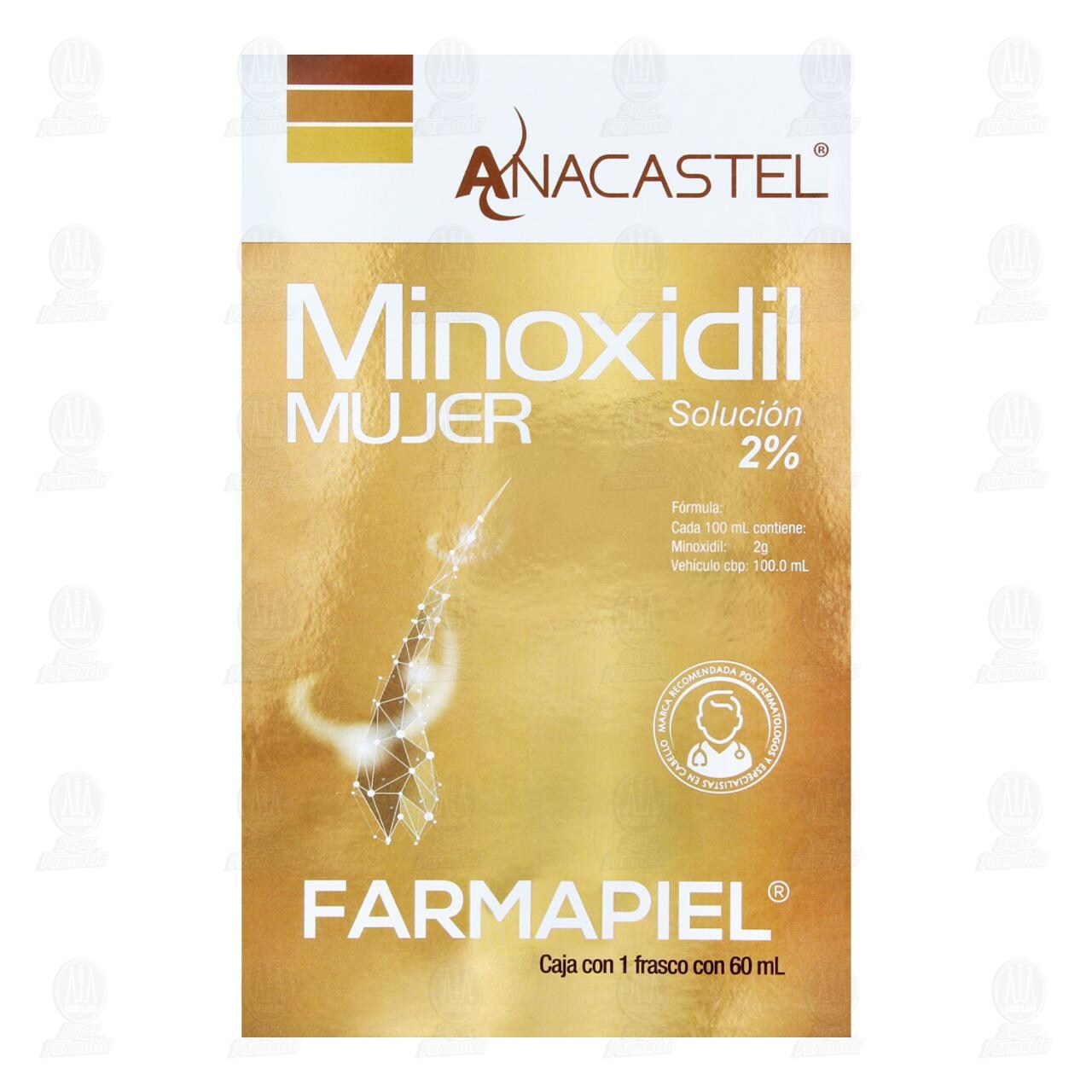 Anacastel Minoxidil Soluci&oacute;n 2%, 60 ml. image number 1