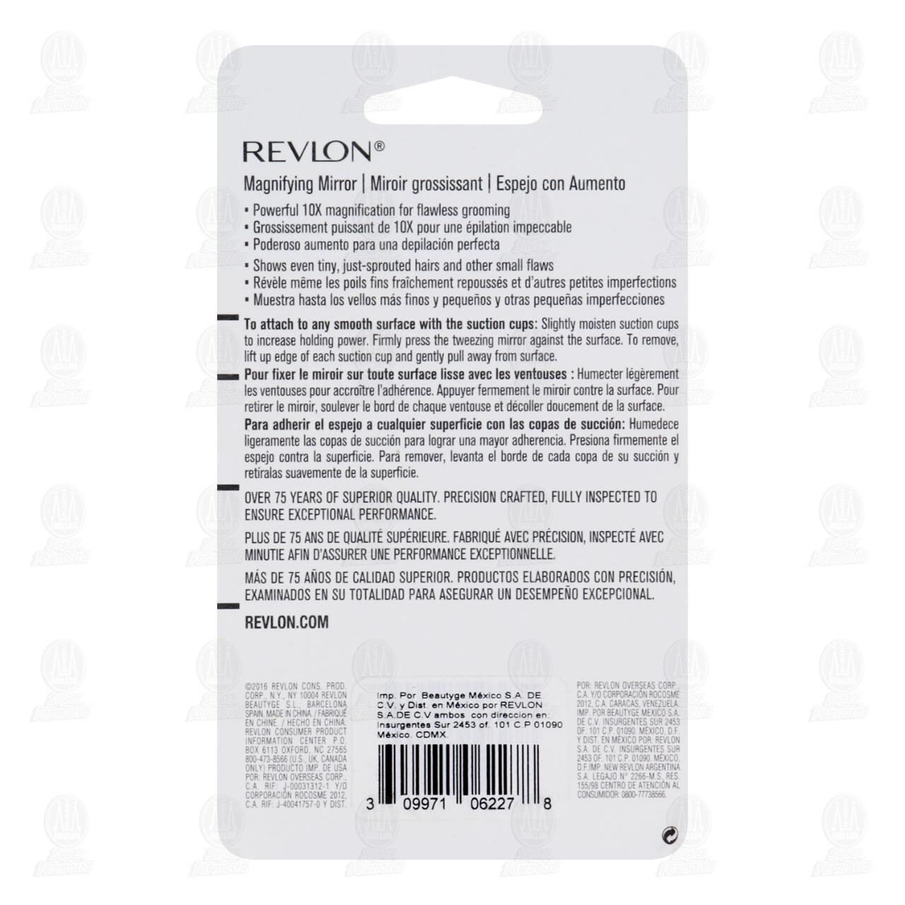Espejo con Aumento 10X Revlon para Depilación, 1 pz. image number 1