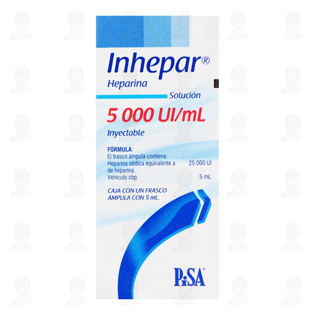 Inhepar 5 000 UI/ml Soluci&oacute;n Inyectable, 5 ml. image number 2