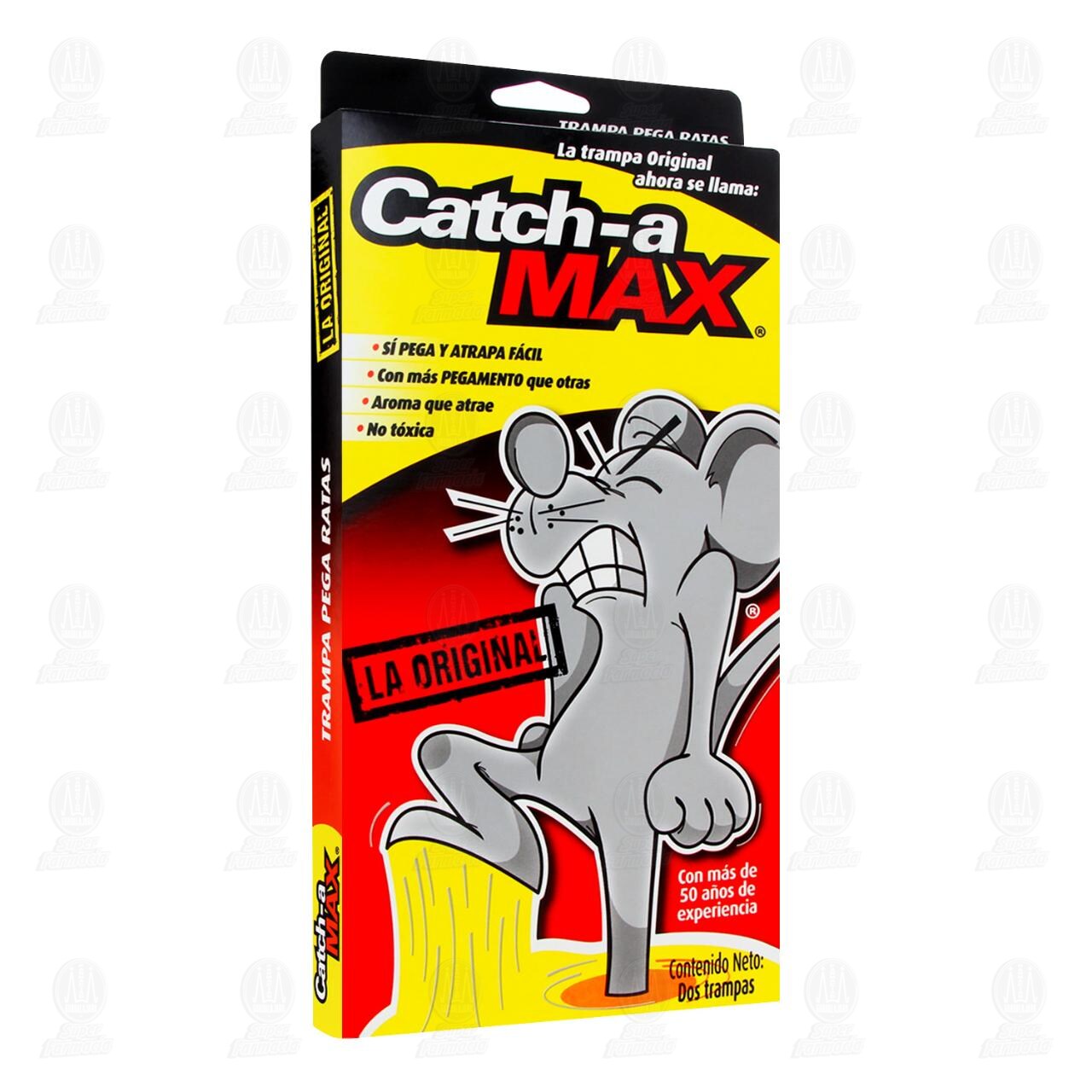 Trampa con Pegamento Catch-a Max para Ratas, 2 pzas. image number 0