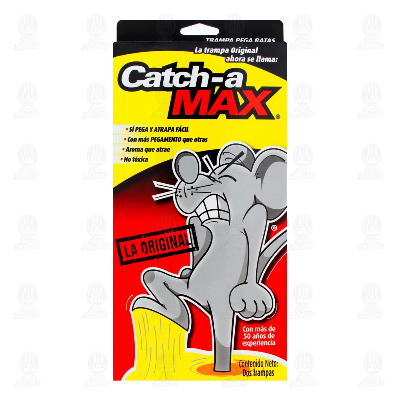 Trampa con Pegamento Catch-a Max para Ratas, 2 pzas. image number 1
