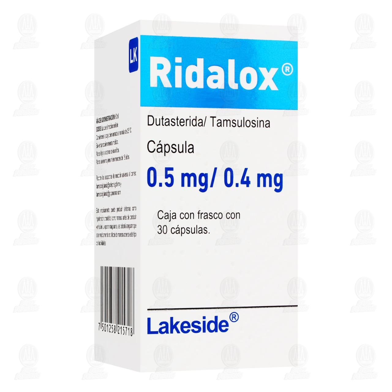 Ridalox 0.5mg/0.4mg, 30 C&aacute;psulas. image number 0