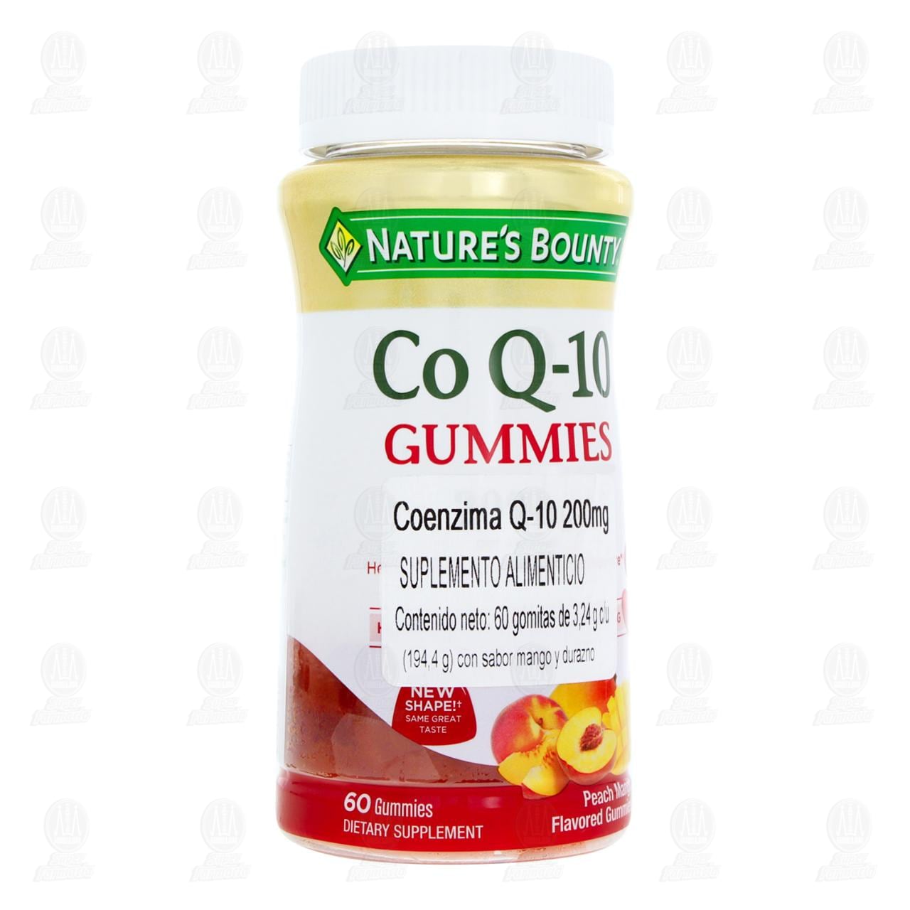 Imagen para Nature´s Bounty Gomitas Co Q-10 Sabor Mango y Durazno, 60 pzas.
