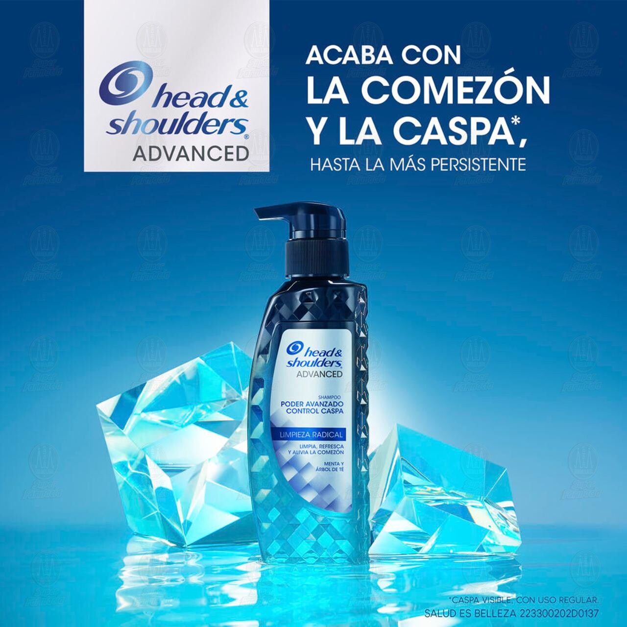 Shampoo Head & Shoulders Advanced Limpieza Radical, 280 ml. image number 2