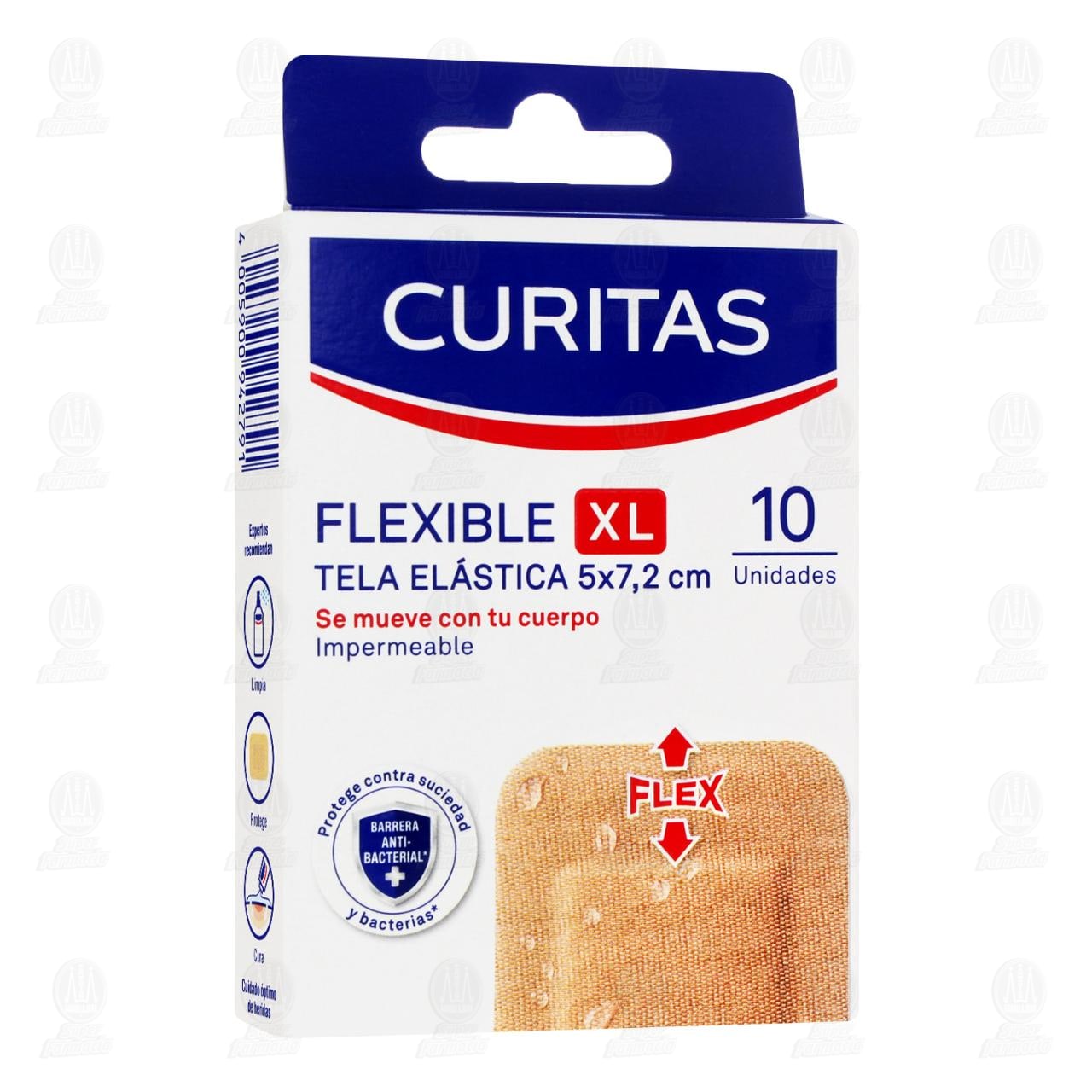 Venditas Curitas Acolchonada Flexible XL Antiadherente, 10 pzas.