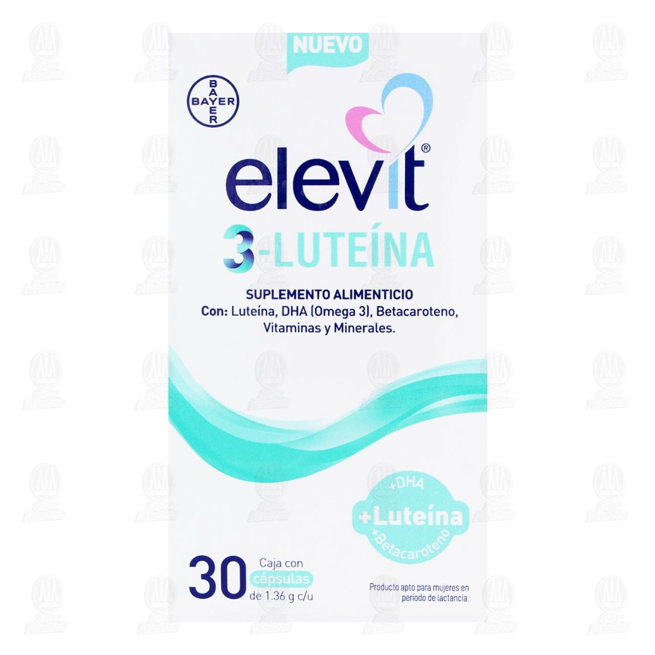 Elevit 3-Lute&iacute;na 1.36 gr, 30 C&aacute;psulas. image number 1