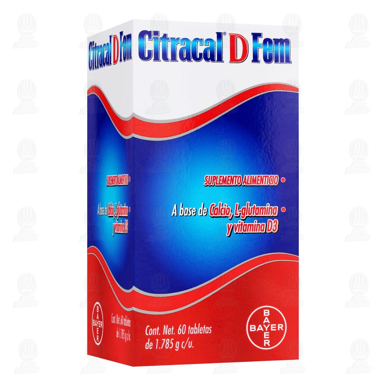 Citracal D Fem 1.785 gr, 60 Tabletas. image number 0