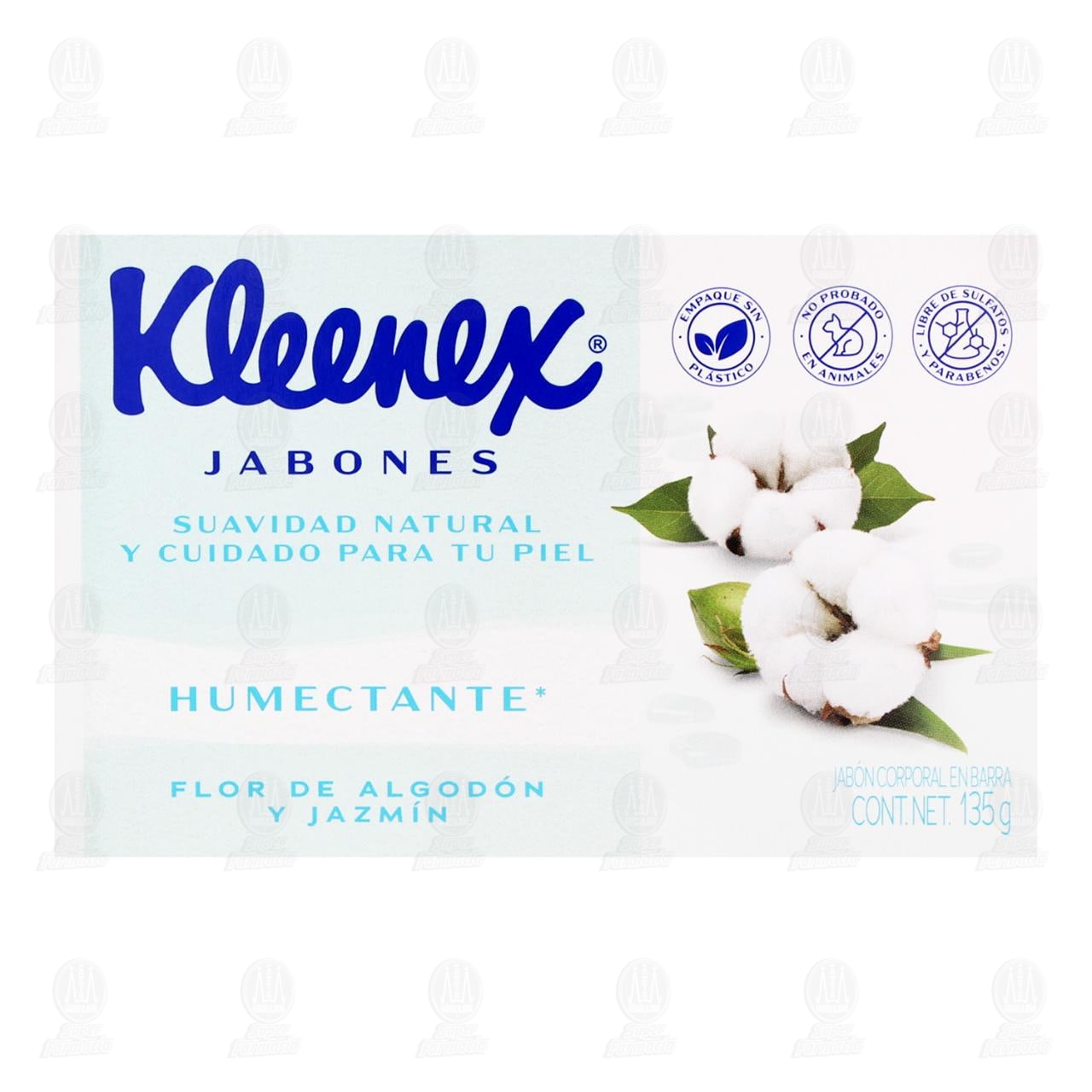 Jab&oacute;n Kleenex Humectante Flor de Algod&oacute;n y Jazm&iacute;n, 135 gr. image number 1