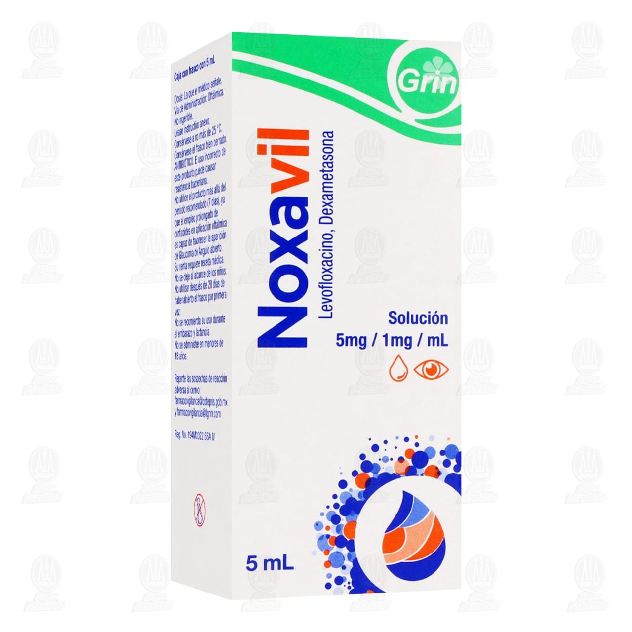 Noxavil 5mg/1mg/ml Soluci&oacute;n, 5 ml. image number 0