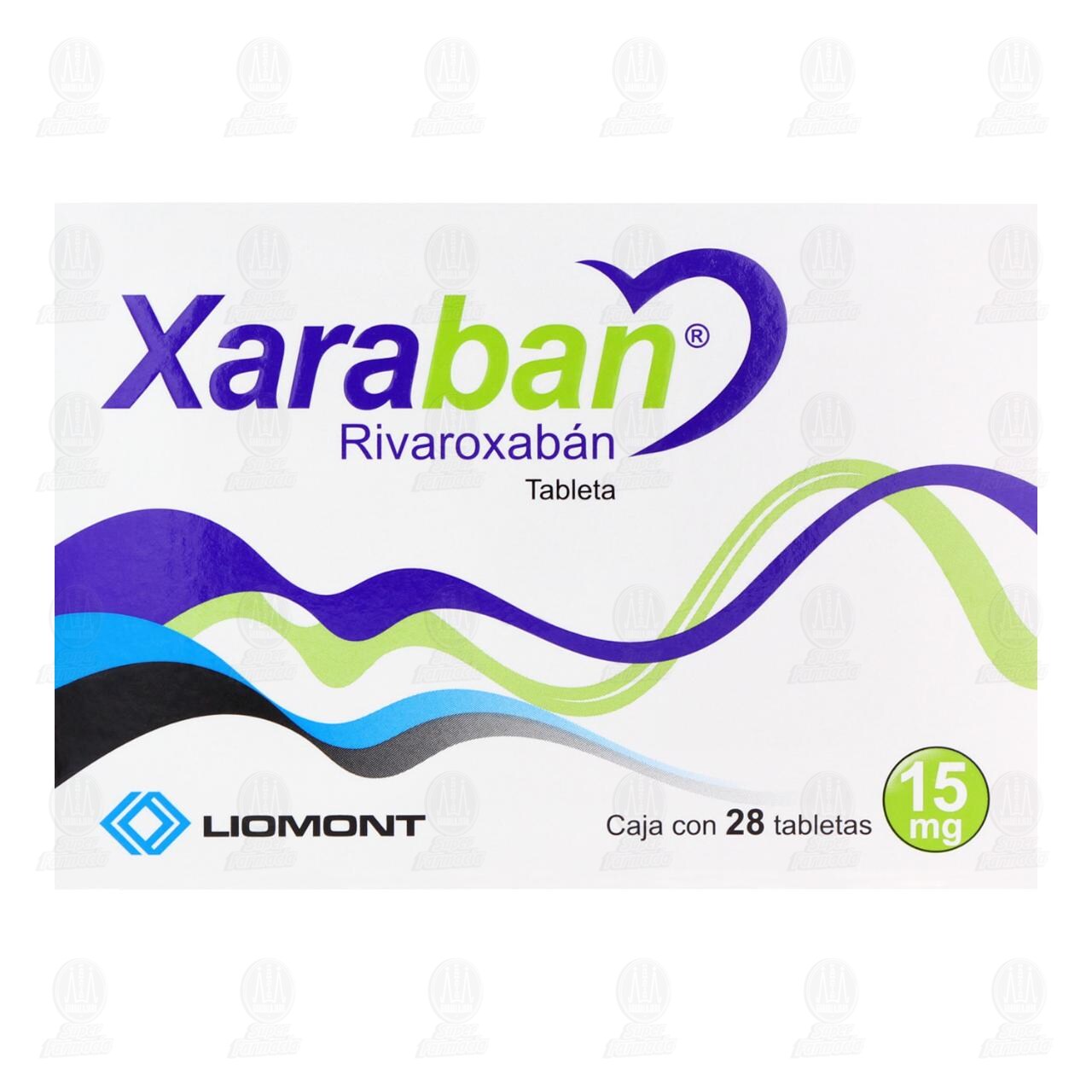 Xaraban 15 mg, 28 Tabletas. image number 1
