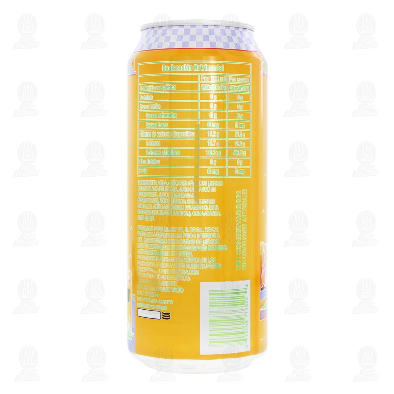 Bebida Arizona Mucho Mango, 460 ml. image number 2