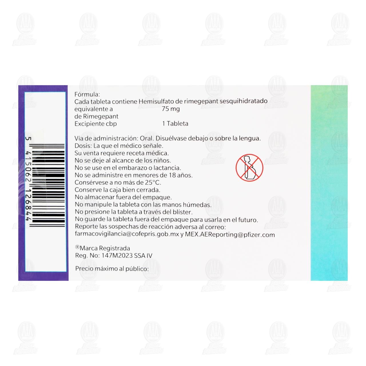 Vydura 75 mg, 2 Tabletas. image number 2