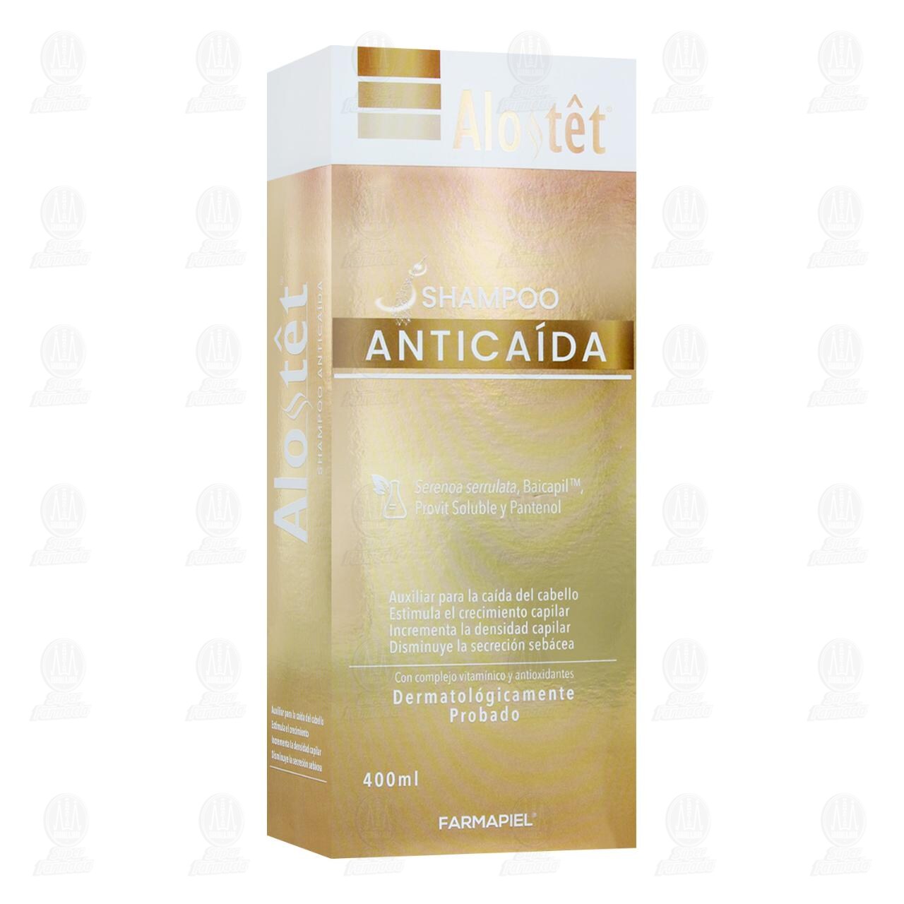Shampoo Alostet Antica&iacute;da para Mujeres, 400 ml.