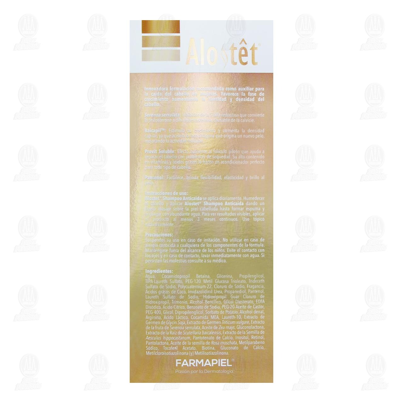 Shampoo Alostet Antica&iacute;da para Mujeres, 400 ml. image number 2