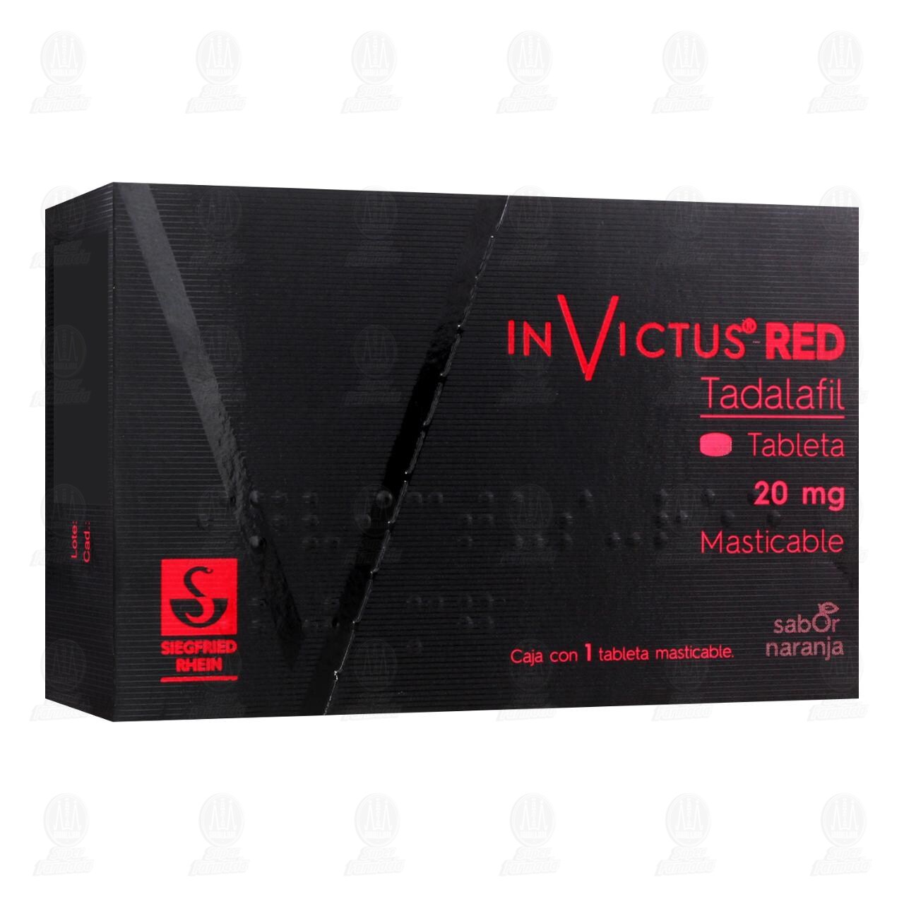 Invictus Red 20 mg, 1 Tableta. image number 0