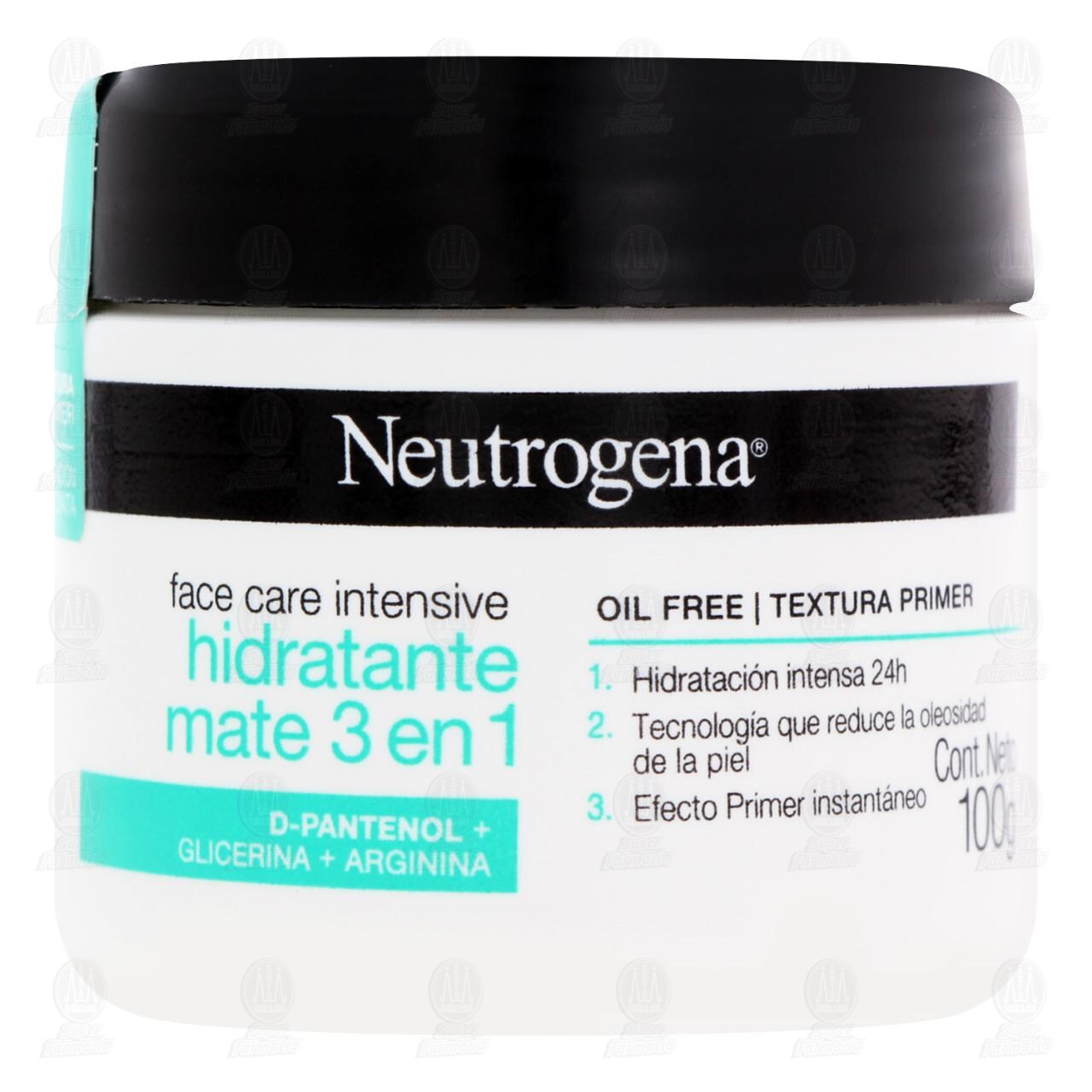 Crema Facial Neutrogena Face Care Intesive Hidratante mate 3 en 1, 100 gr. image number 1