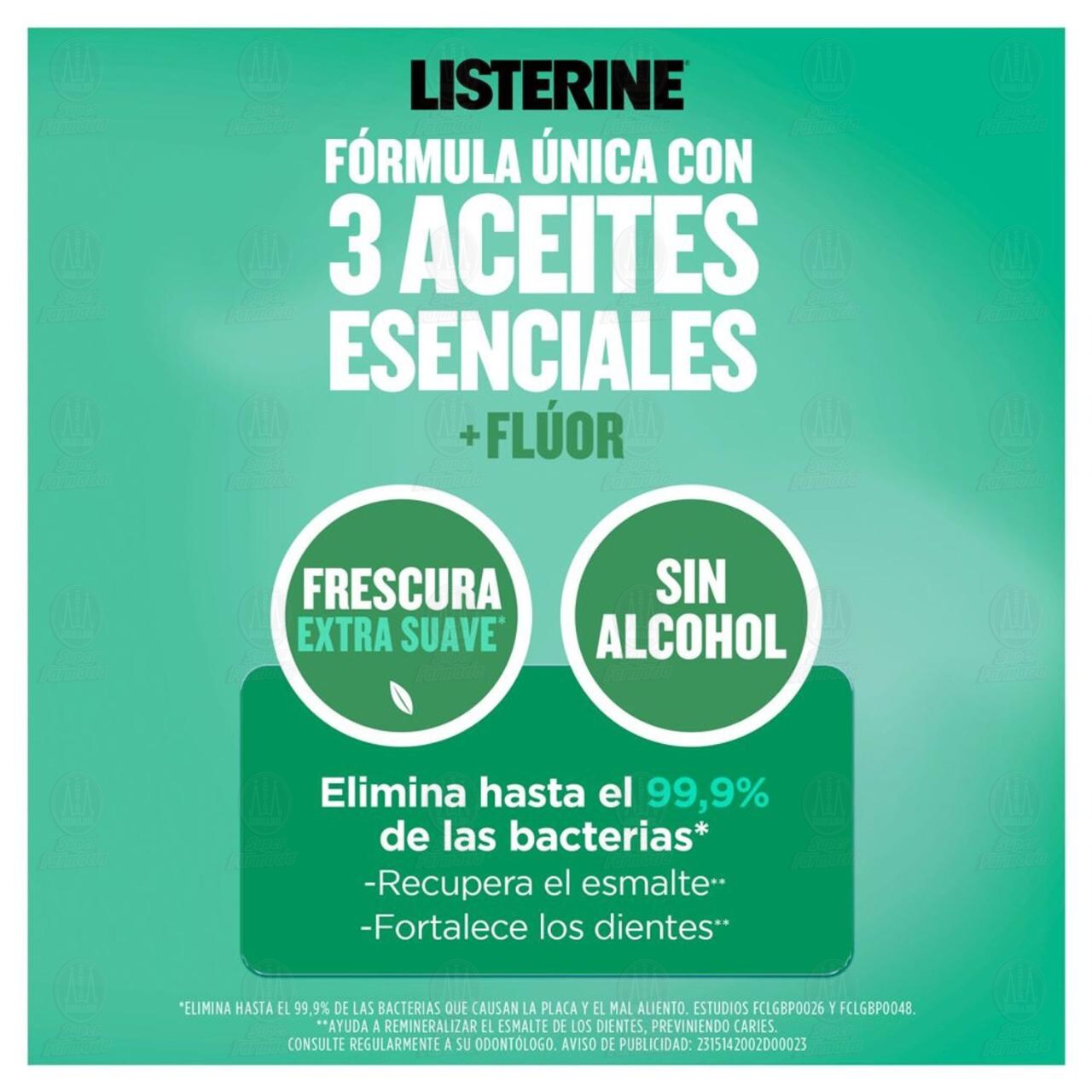 Enjuague Bucal Listerine Anticaries Frescura Extra Suave Sin Alcohol, 250 ml image number 3