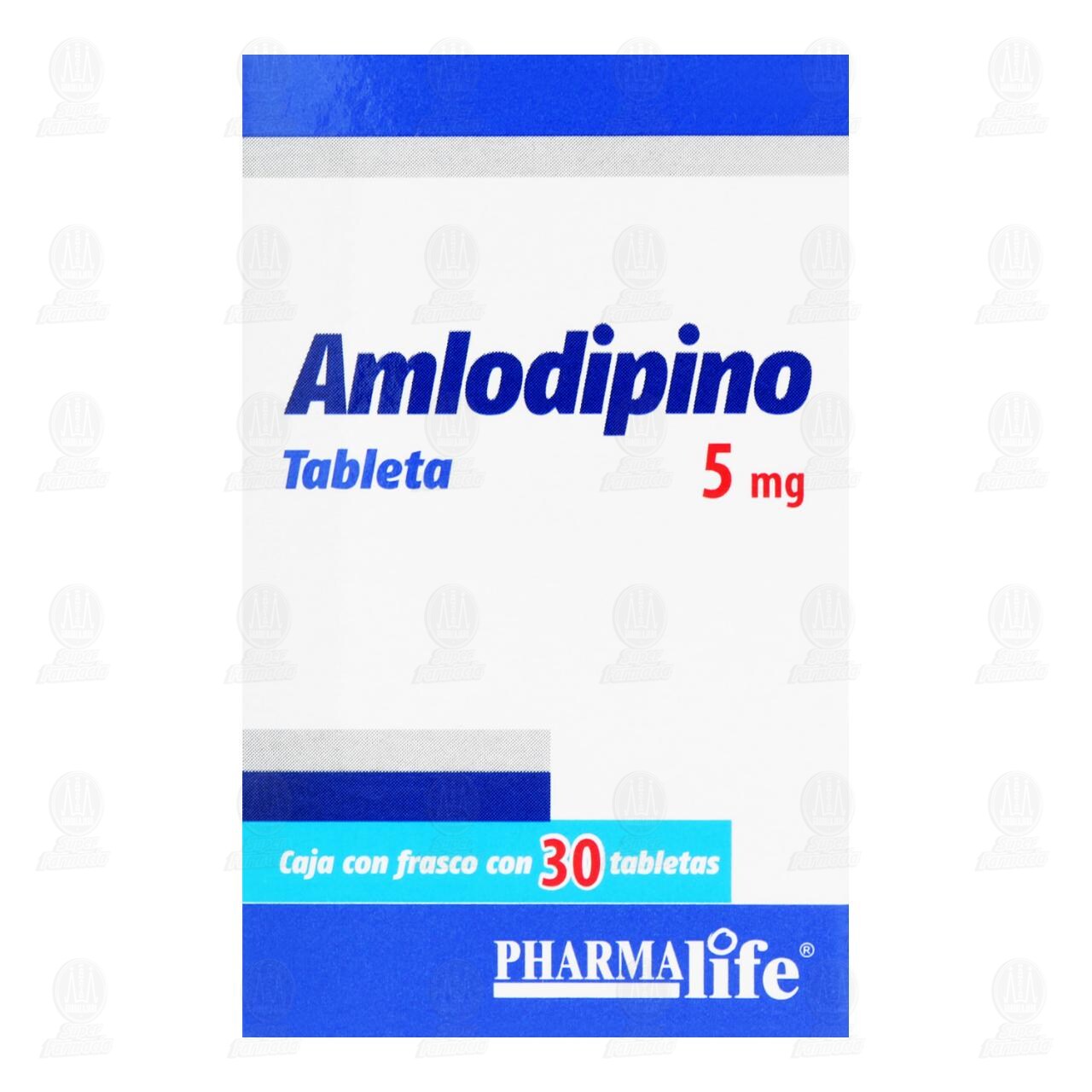 Amlodipino 5 mg, 30 Tabletas Pharmalife. image number 1