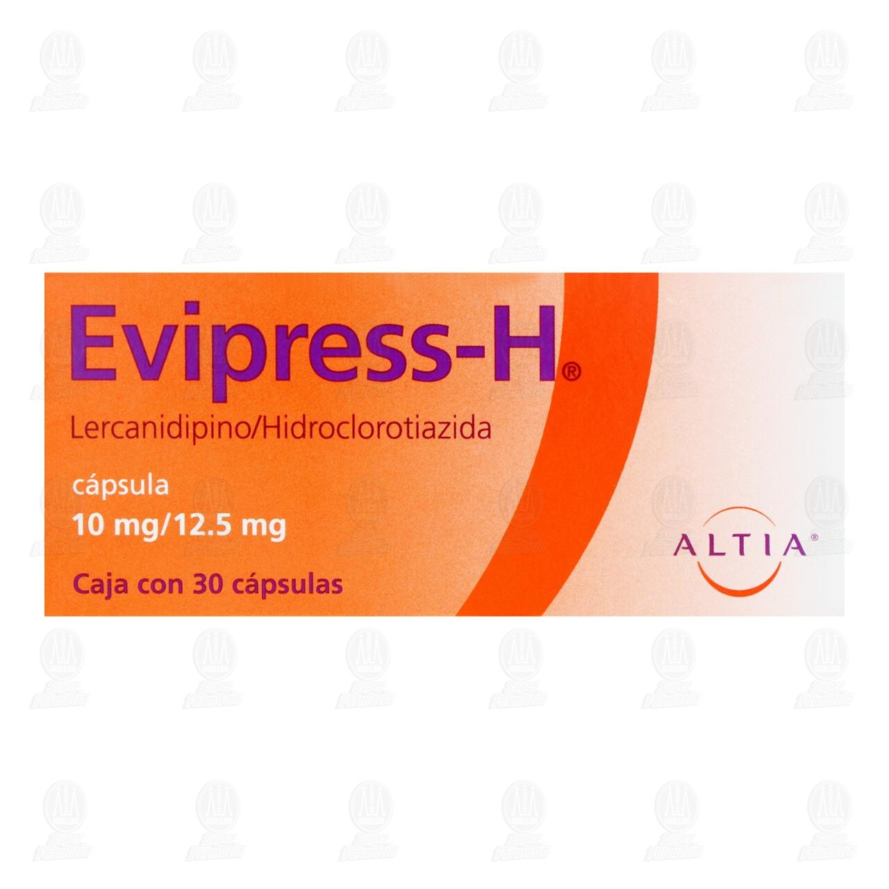 Evipress-H 10mg/12.5mg, 30 C&aacute;psulas. image number 1