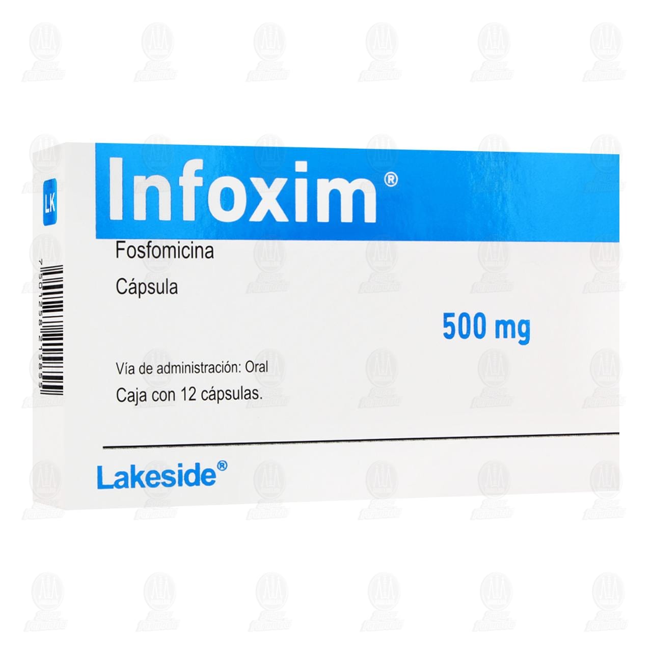 Imagen para Infoxim 500 mg, 12 Cápsulas.