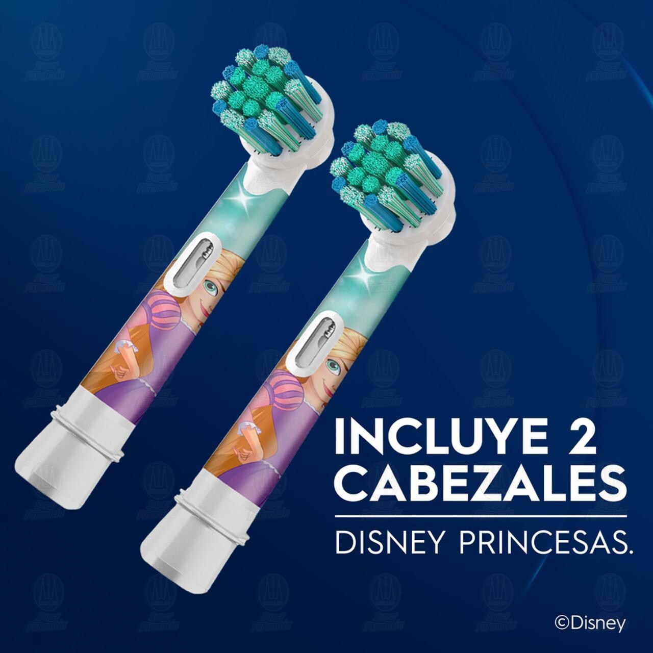 Cabezales de Repuesto para Cepillo Dental El&eacute;ctrico Oral-B Disney Princess, 2 pzas. image number 3