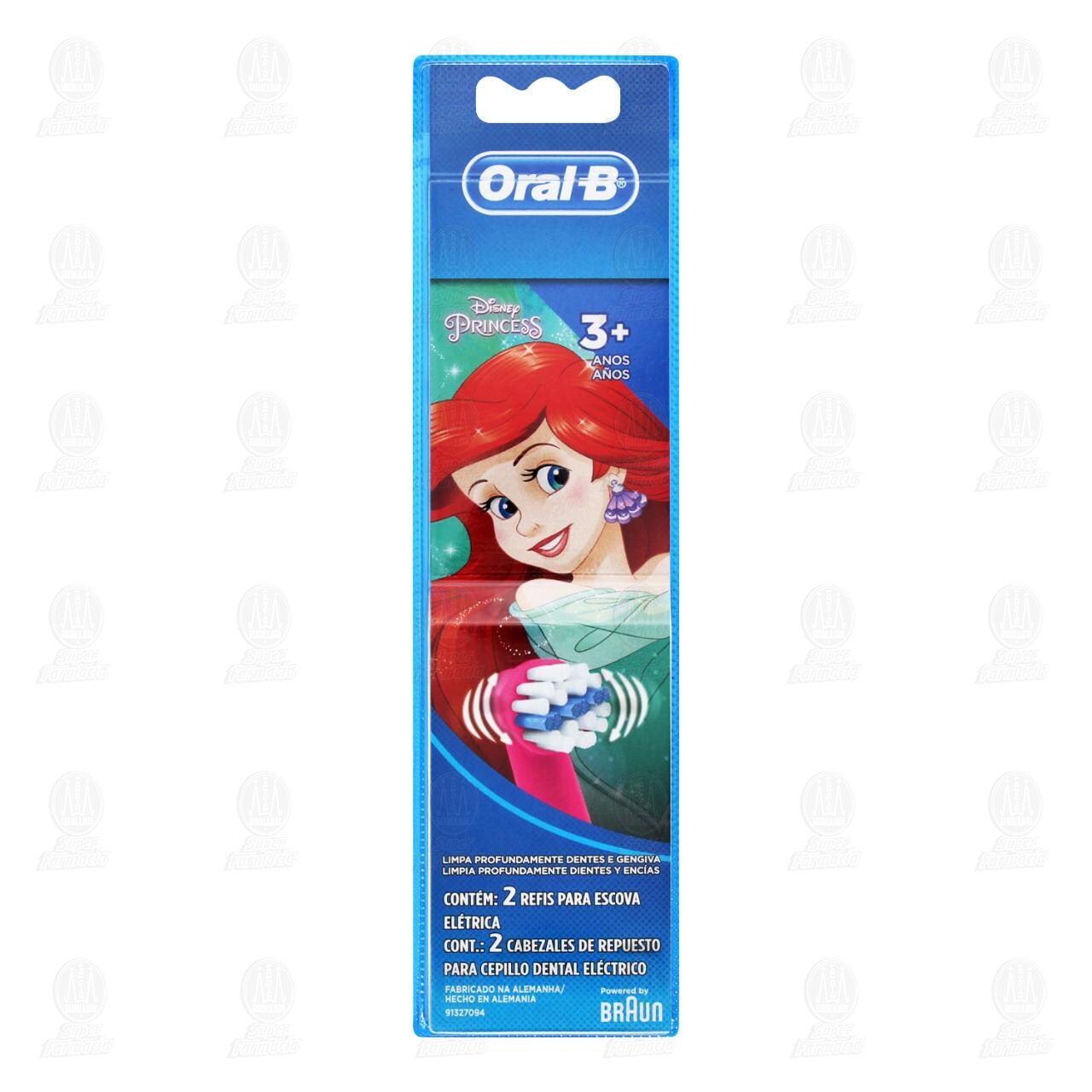 Cabezales de Repuesto para Cepillo Dental El&eacute;ctrico Oral-B Disney Princess, 2 pzas. image number 0